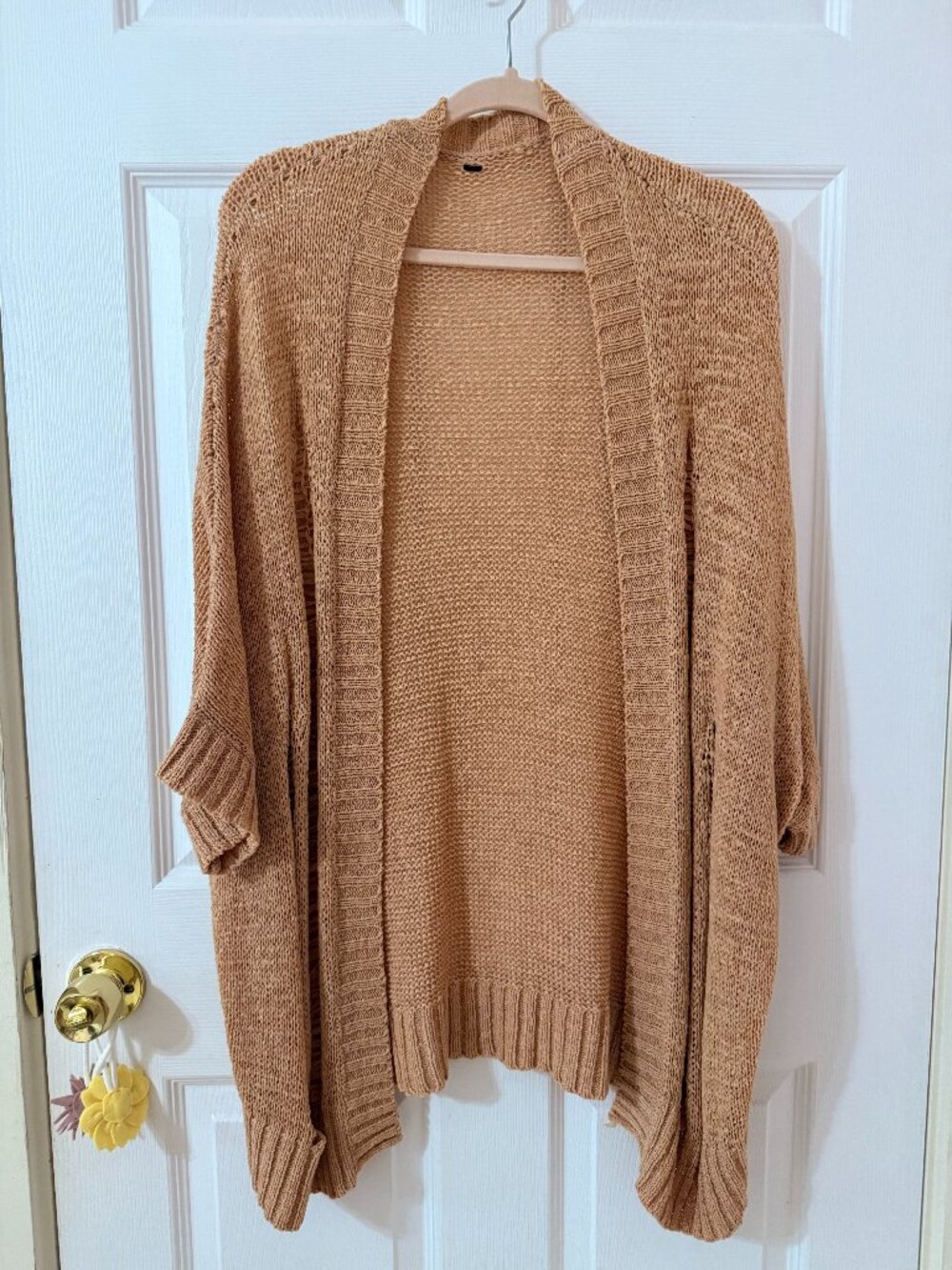 Drop Short-Sleeve Distressed Cover-up